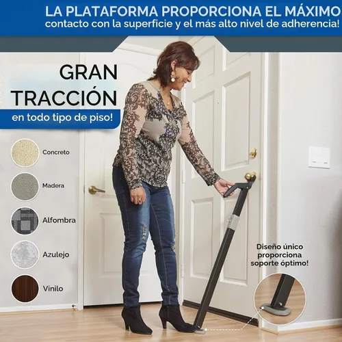 Vista 6 de Securadoor Barra de topes de puerta súper resistente Dispositivo de tope de puerta totalmente ajustable para seguridad en el hogar para uso