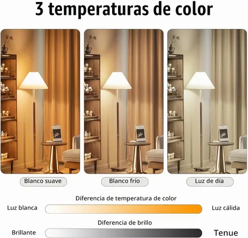 Vista 6 de CFL - Bombillas fluorescentes compactas con base E26, espiral T2 de 13 vatios (equivalente a 60 vatios), color blanco suave, 2700 K, 900 lm