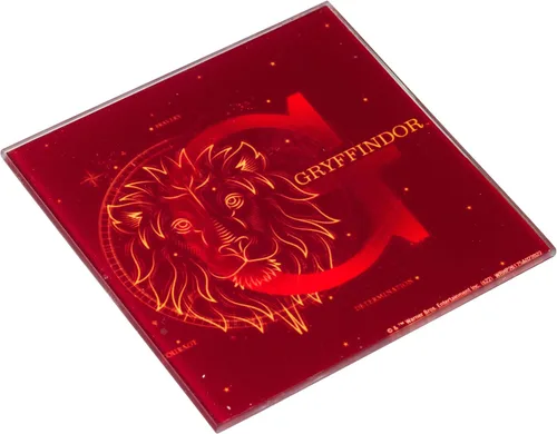 Vista 6 de Silver Buffalo Harry Potter Constellations - Juego de posavasos de cristal de 4 piezas, multicolor (HP26175A)