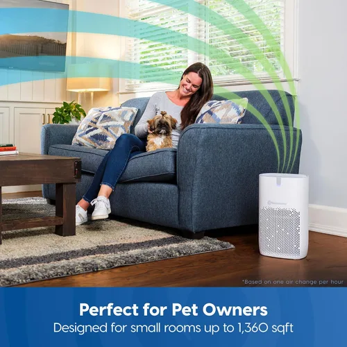 Vista 2 de Vacmaster AP272 - Purificadores de aire actualizados para el dormitorio del hogar, cubre hasta 1360 pies cuadrados, filtro H13 True HEPA con 4