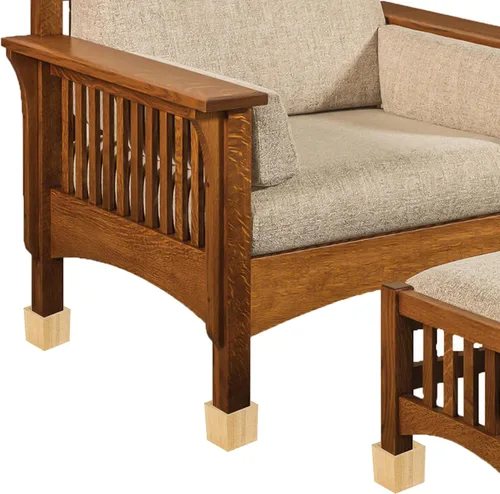 Vista 6 de SINJEUN Paquete de 4 elevadores de madera maciza de 4 pulgadas, elevadores de muebles de madera cuadrada natural, extensores de madera para mesa