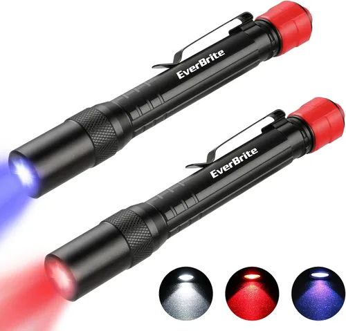 Vista 9 de EverBrite Linterna de luz roja con 395nm UV y luz blanca