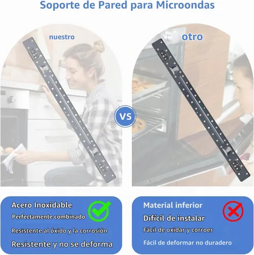 Vista 4 de W11025649 Soporte de montaje para microondas compatible con Whirlpool Kitchen-Aid Amana Maytag Placa de montaje en pared para microondas Reemplazar