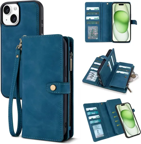 Vista 83 de TwoHead Funda tipo cartera para iPhone 12 Pro Max con tarjetero, funda magnética desmontable para teléfono 12 Pro Max, piel sintética, a prueba