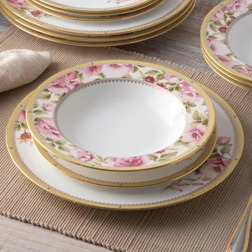 Vista 5 de Noritake Hertford - Juego de vajilla de 12 piezas, servicio para 4 personas