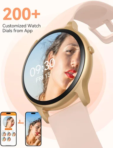 Vista 15 de AGPTEK Reloj inteligente para mujer, reloj inteligente impermeable de 5 ATM
