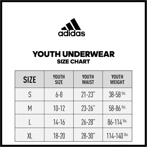 Vista 6 de adidas Boys' Performance Long Boxer Briefs Underwear (4-Pack)