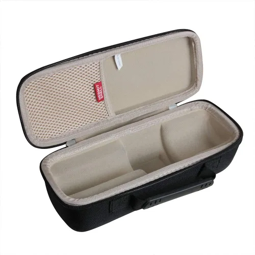 Vista 3 de Hermitshell Estuche rígido de viaje para BONAOK/BlueFire/Amazmic/Move2Play Micrófono inalámbrico Bluetooth Karaoke 3 en 1 portátil de mano con Negro