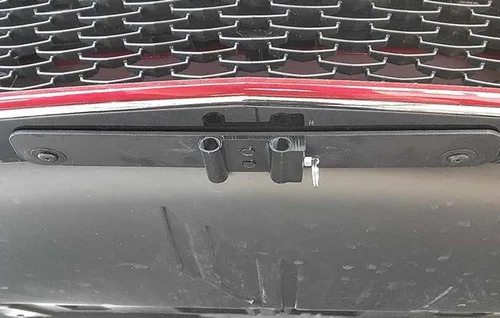 Vista 4 de STO N SHO Soporte de placa frontal compatible con Cadillac CT5- V Blackwing 2023-2024 sin divisor de fibra de carbono (SNS344)