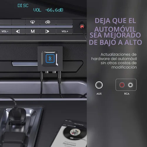 Vista 6 de Esinkin Receptor de audio inalámbrico para sistema de sonido de transmisión de música, funciona con teléfonos inteligentes, tabletas y automóvil