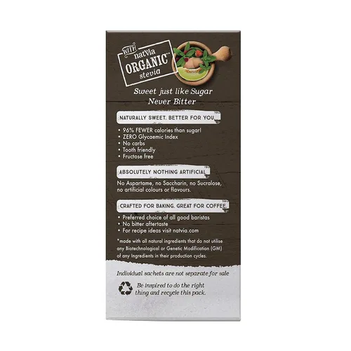 Vista 2 de NATIVA Stevia Edulcorante 40 varillas, 80 GR