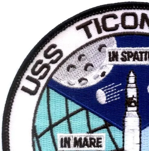 Vista 3 de cvs-14USS Ticonderoga parche Apollo 16