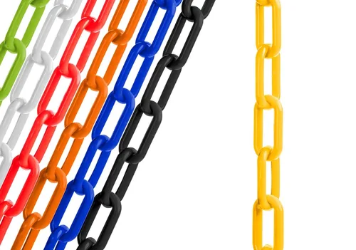 Vista 16 de US Weight (Fabricado en EE. UU.) Cadena de seguridad de plástico negro de 2" x 10 pies con tecnología SunShield resistente a los rayos UV