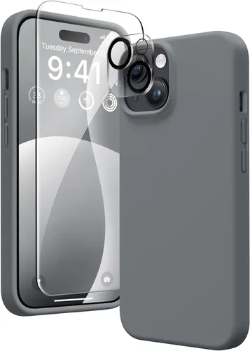 Vista 194 de GONEZ Funda magnética para iPhone 14, compatible con Magsafe, con protector de pantalla + protector de cámara, forro de microfibra antiarañazos