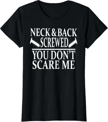 Vista 30 de Camiseta divertida para recuperación de cirugía de columna vertebral y cuello y espalda, Negro