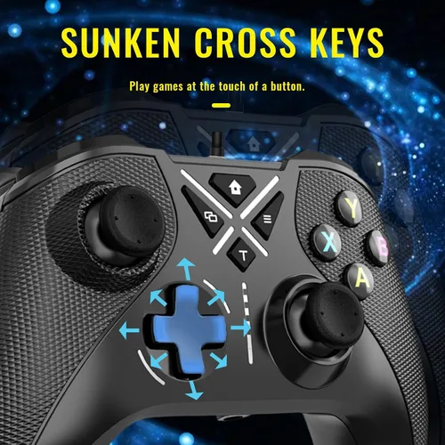 Vista 7 de Snail Bear Wired Gaming Controller for Xbox One, Xbox One S, Xbox One X, Windows 108.187 PC, Black