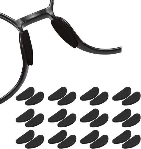 Vista 7 de Almohadillas de nariz de espuma suave para gafas, autoadhesivas, antideslizantes, para gafas de marco de plástico, lentes de sol, 12 pares