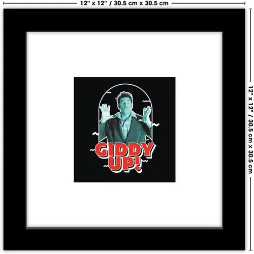 Vista 6 de Trends International Gallery Pops Seinfeld Kramer Giddy Up - Póster de pared, 12 x 12 pulgadas, versión de marco negro