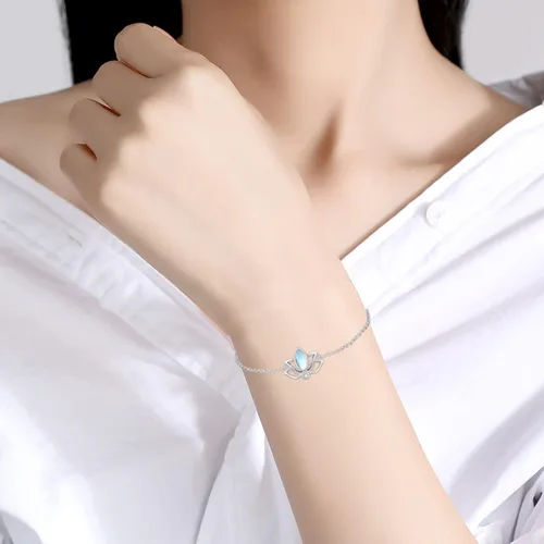 Vista 5 de YFN Sterling Silver Bracelet for Women Adjustable Bracelet Jewelry Gifts for Women Girls