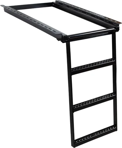 Vista 9 de Buyers Products 5232000 - Escalón retráctil negro de 2 peldaños – Escalón de caja de camión antideslizante resistente para camiones, remolques