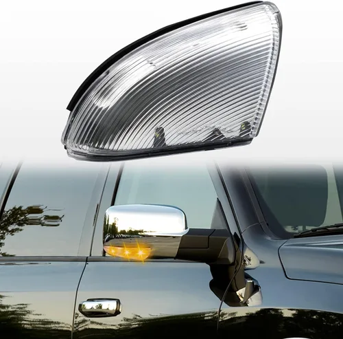 Vista 8 de Luz de charco de señal de giro para espejo delantero compatible con Dodge Ram 1500 2009-2018, conjunto de lámpara LED de marcador lateral para 2500