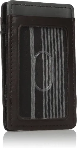Vista 2 de Buxton Bellamy - Cartera de piel con bloqueo RFID para hombre