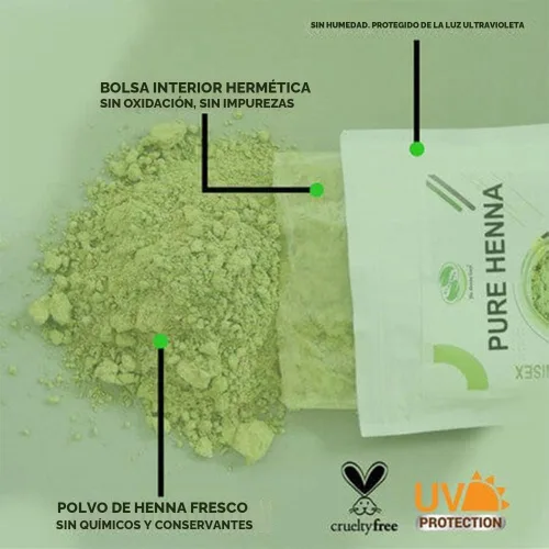 Vista 7 de 300 gramos - Polvo de henna 100 % puro para tinte de cabello, color rojo, mejor henna roja para el cabello - The Henna Guys