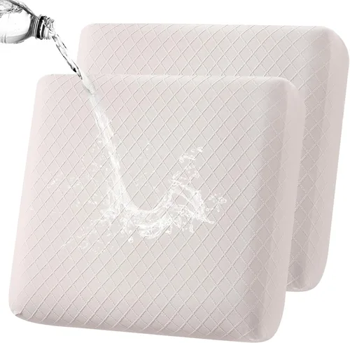 Vista 11 de Fuloon Fundas de Cojines para Sofá, Fundas de Cojines de Asiento Elásticas Estampadas, Fundas Protectoras Lavables para Muebles, para Sillón