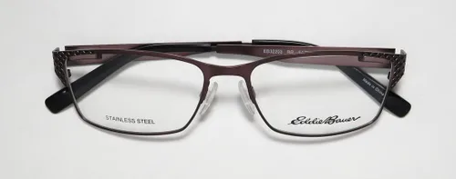 Vista 2 de Eddie Bauer 32203 - Lentes rectangulares con bisagras flexibles para mujer y mujer (54-16-140, marrón)