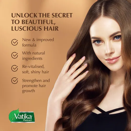Vista 5 de Vatika Naturals Crema de peinado - Para cabello rizado, seco y teñido 7.1 fl oz