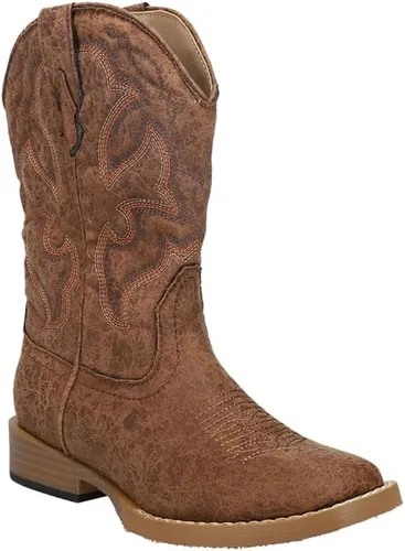 Vista 2 de Roper Scout - Botas de vaquero básicas con punta cuadrada (bebéniño pequeñoniño grande)