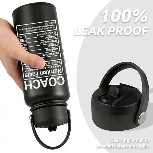 Vista 6 de Regalos de entrenador para hombres, baloncesto, fútbol, béisbol, softbol, gimnasia, danza, natación, entrenadores de natación, regalos - Botella