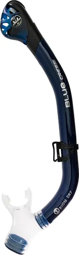 Vista 5 de Cressi Snorkel seco para adultos - Boquilla de silicona y protector contra salpicaduras para evitar la entrada de agua - Orion Dry - Diseñado