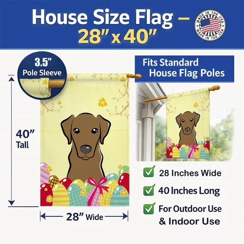 Vista 92 de Caroline's Treasures BB1923GF Bandera decorativa para jardín con diseño de Border Collie, para caza de huevos de Pascua, para jardín, jardín, patio