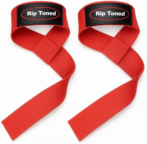 Vista 16 de Rip Toned Lasso Lifting Straps for Weightlifting, 23¼" Padded Negro