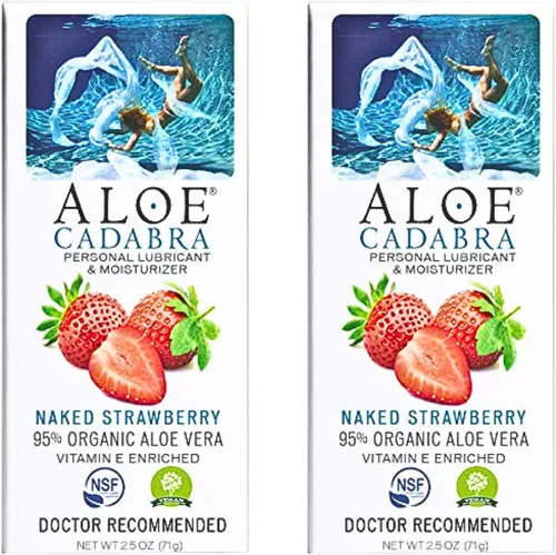 Vista 16 de Aloe Cadabra Lubricante personal saborizado e hidratante vaginal, lubricante orgánico de aloe comestible para hombres, mujeres y parejas, no mancha