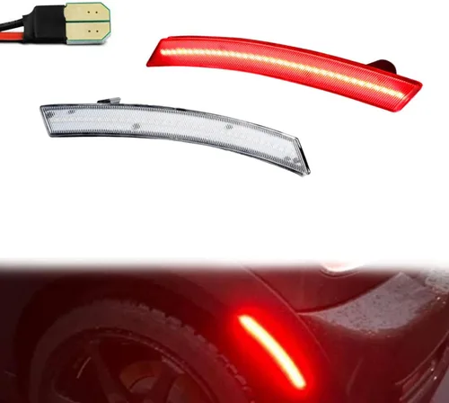 Vista 10 de ADIIL Luces de marcador lateral de guardabarros delanteros LED ámbar con lente transparente compatible con MINI Cooper R50 R52 R53 2002-2008 Lente