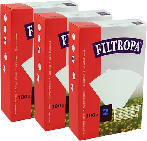 Vista 3 de Filtropa 8610 filtros de café #1-1 caja (100 unidades), talla única, color blanco