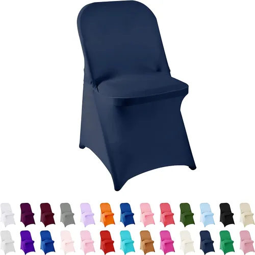 Vista 20 de Funda de elastano para silla, 12 unidades, fundas para silla, fundas plegables para sala de estar, funda extraíble lavable y elástica para silla