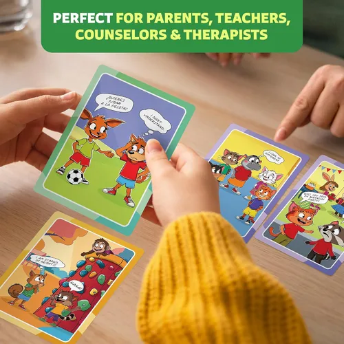 Vista 3 de Tarjetas de inclusión y diversidad cultural para niños - Juego SEL para empatía, discapacidad, conciencia social y habilidades de afrontamiento