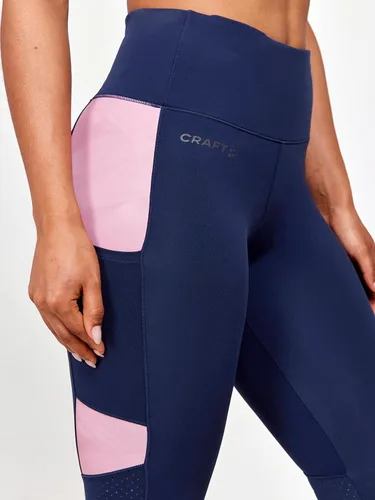 Vista 3 de Craft Sportswear ADV Essence Mallas 2 para mujer, leggings de entrenamiento suaves con bolsillos, ideales para correr, yoga, gimnasio