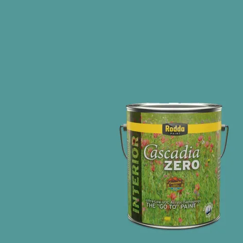 Vista 40 de Rodda Paint CASCADIA XL Pintura e imprimación satinada exterior en uno, cuarto de galón, Aquafir
