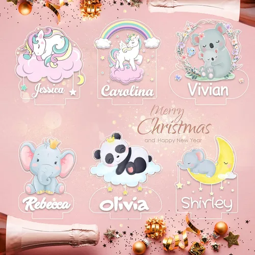 Vista 7 de Luz nocturna con nombre personalizado para niños, lámpara de luz nocturna personalizada para bebé, decoración de habitación de niños, regalos