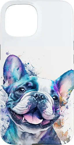 Vista 6 de Cute Frenchie Watercolor Splash Frenchie Puppy Case for iPhone 17