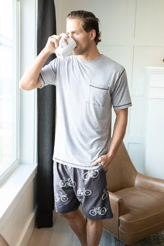 Vista 11 de Lazy One - Pantalones cortos de pijama para hombre, ropa de dormir