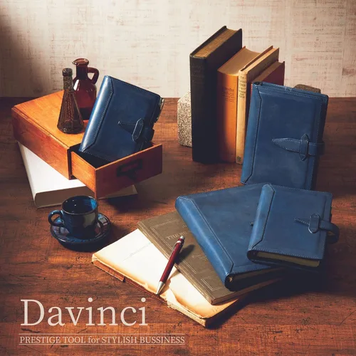 Vista 7 de Raymay Fujii DSA3010A Da Vinci Roloma Classic Personal Organizer, A5, Blue Bule