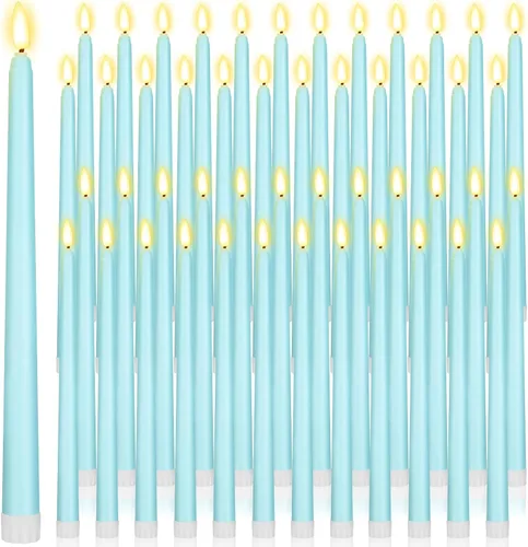 Vista 18 de Handepo Paquete de 48 velas LED sin llama, color rojo, 11 pulgadas