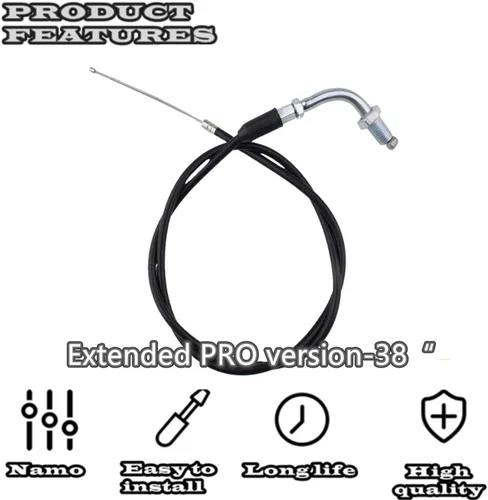 Vista 3 de Conjunto de acelerador e interruptor de apagado, componentes del kit de motor Qauick de 69 cc y 80 cc para bicicletas