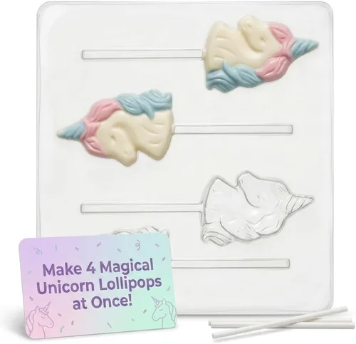 Vista 6 de Molde de caramelo de chocolate con cabeza de unicornio 227