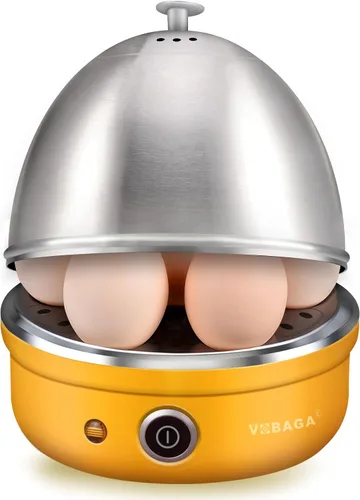 Vista 9 de VOBAGA Cocedor Eléctrico de Huevos, Hervidor Rápido de Huevos con Apagado Automático para Huevos Pasados por Agua, Término Medio, Duros, Escalfados